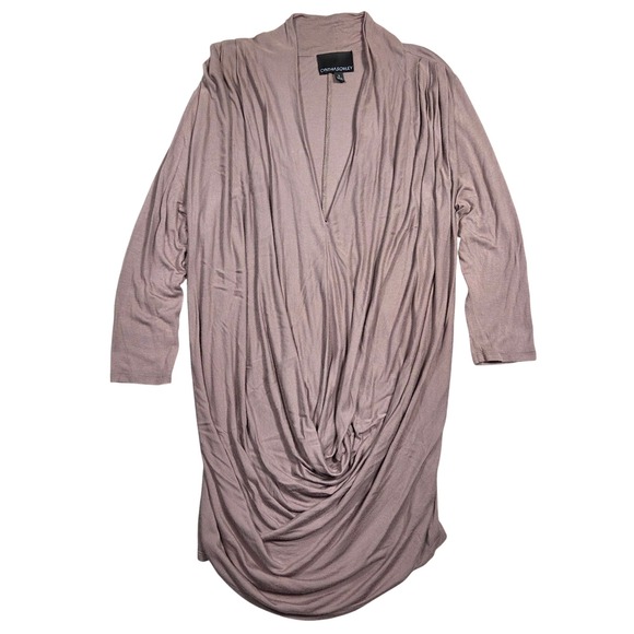 Cynthia Rowley Tops - Cynthia Rowley Draped Shirt V Neck Womens S 1/4 Sleeve Career Preppy Casual